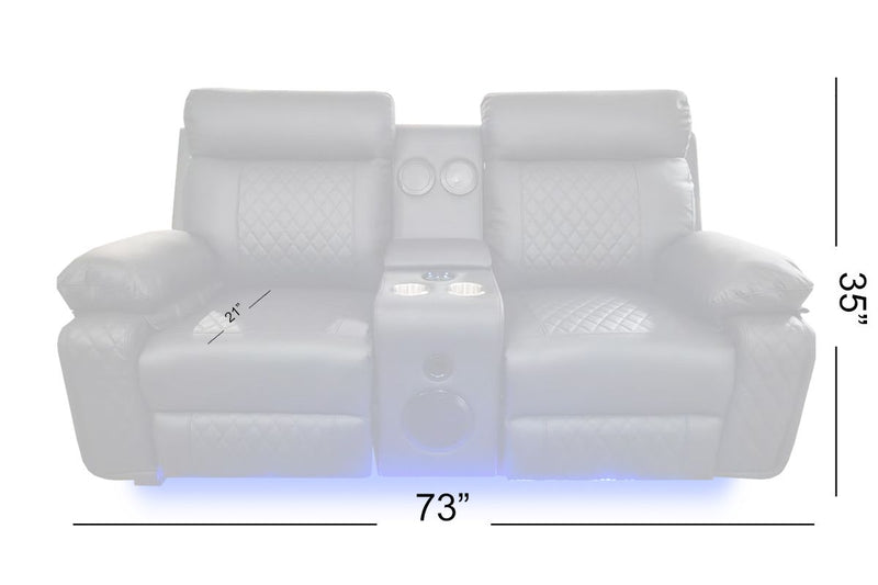BALTIMORE POWER RECLINER SOFA SET BLACK-zoom-