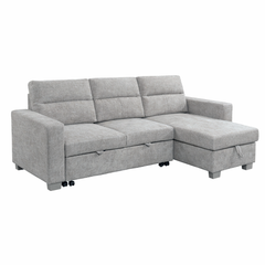 Daniel Reversible Sectional FABRIC GREY