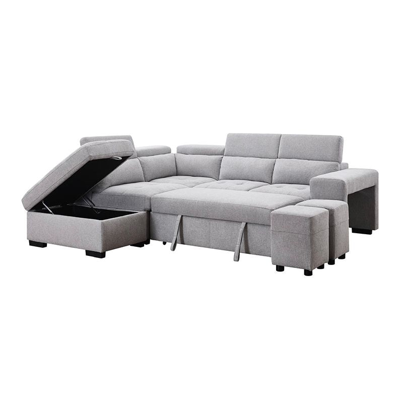POSITANO Sectional NEW 2025 LEFT Grey Fabric-zoom-