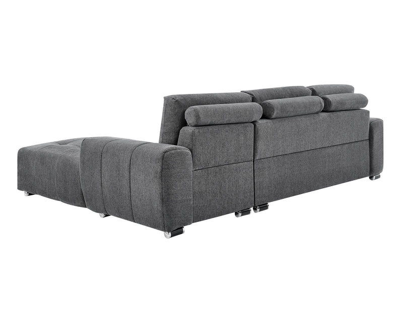 ROMA Sectional Dark Grey - LEFT-zoom-