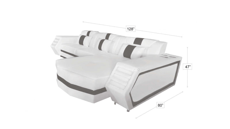 Boa Sectional LED Grey RIGHT-zoom-