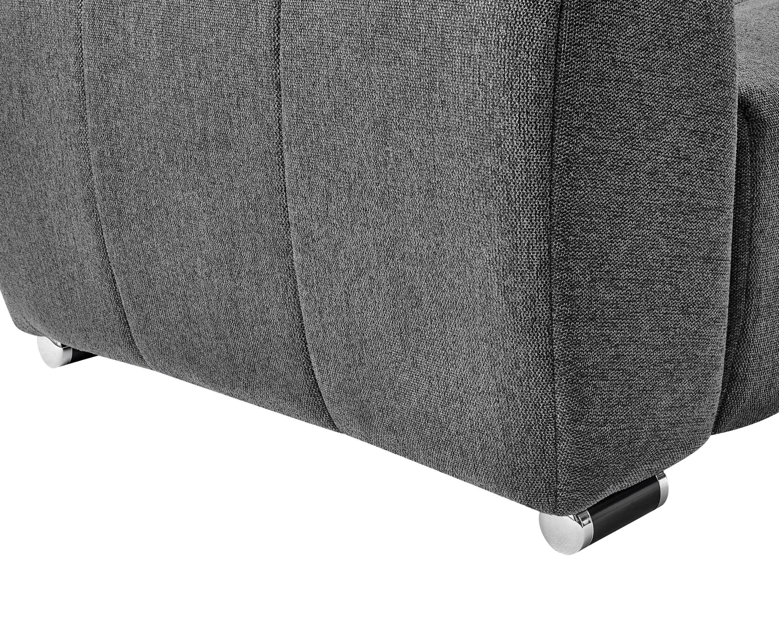 ROMA Sectional Dark Grey - LEFT