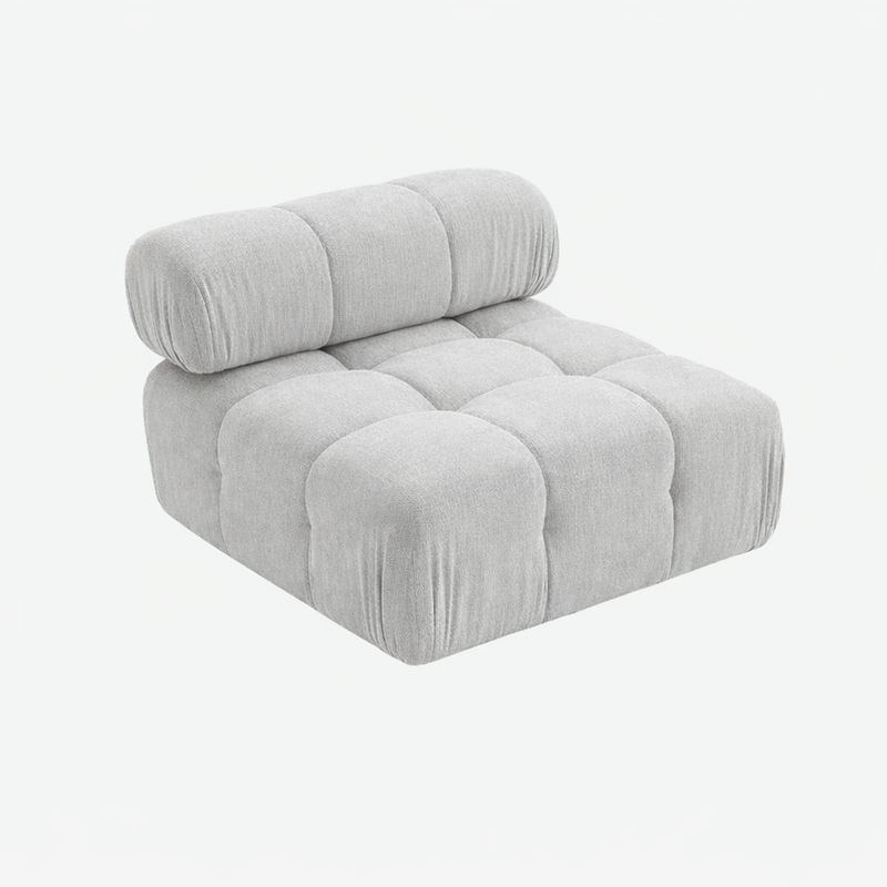 Munich Modular Sectional LIGHT GREY Fabric U OPTION-zoom-