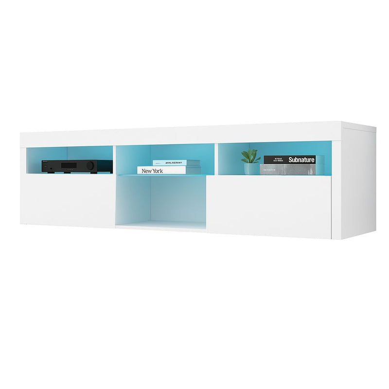 .TV228 Floating TV Stand with LED White-zoom-
