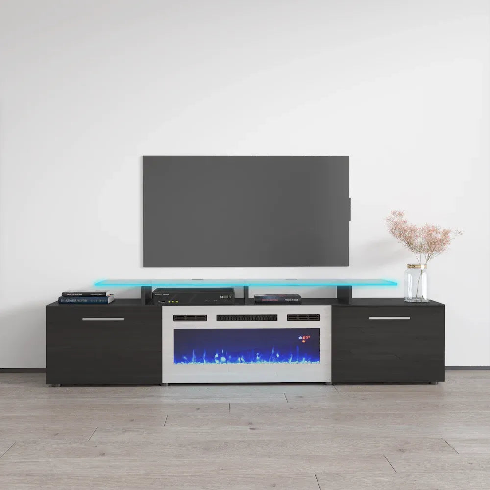 TV2112 Black with Fireplace