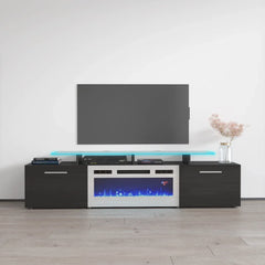 TV2112 Black with Fireplace