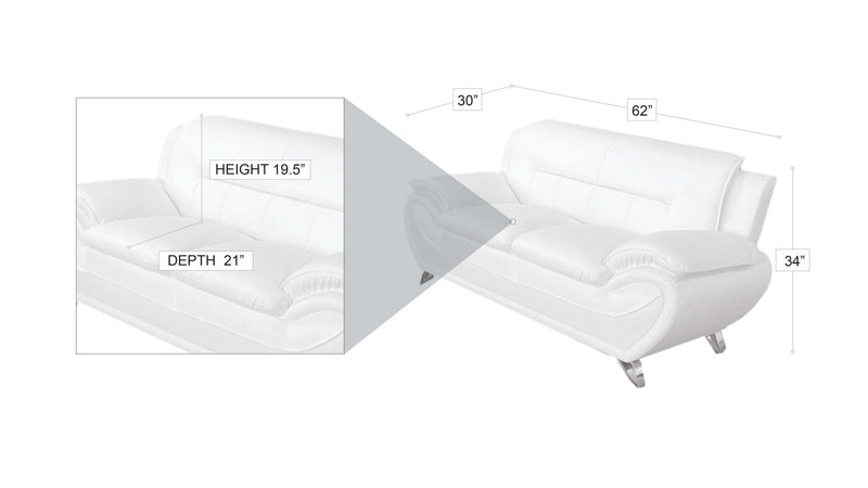 Venecia Sofa Set White-zoom-