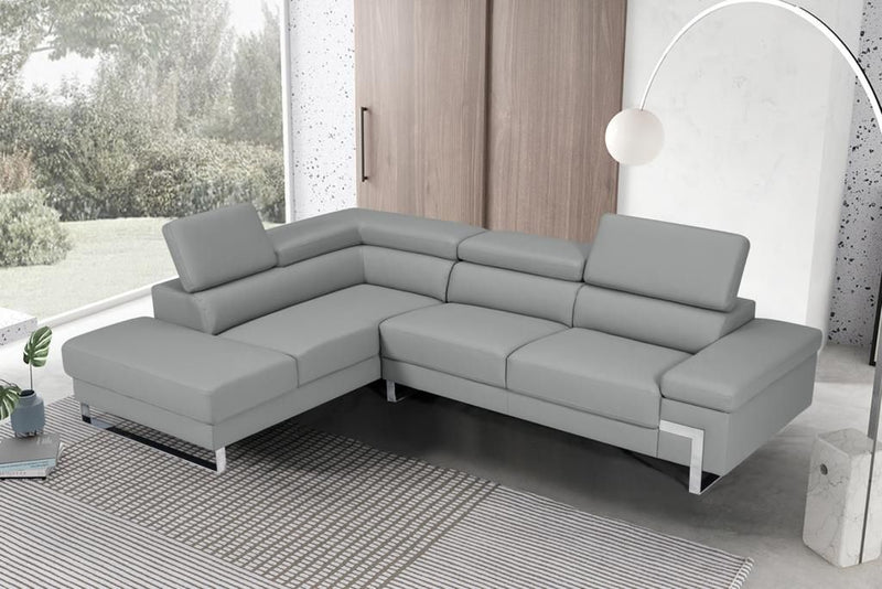 Athena Sectional Grey Left-zoom-