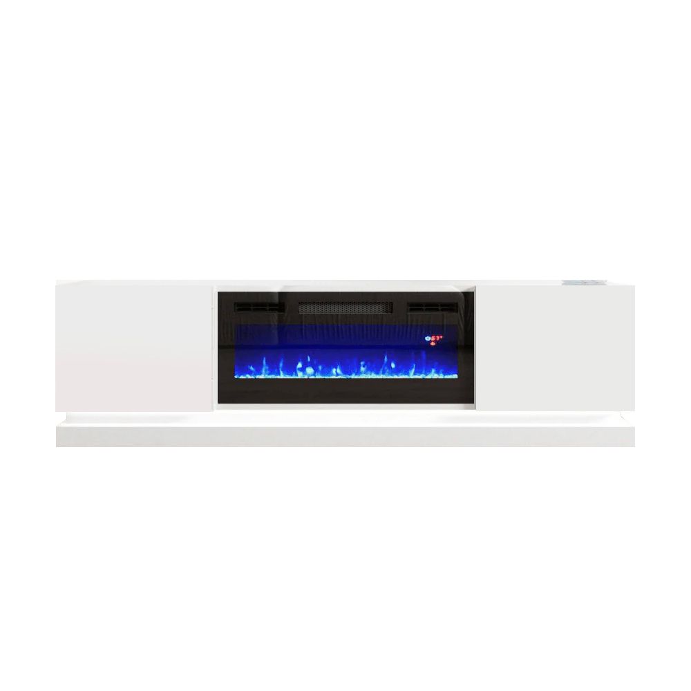 TV 242 WHITE with Fireplace