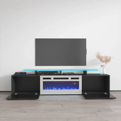 TV2112 Black with Fireplace