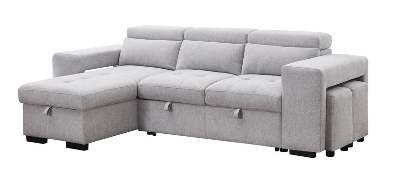 MILANO Sectional NEW 2025 Grey Fabric-zoom-