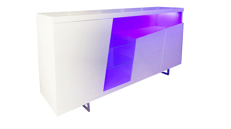 Adalyn Buffet LED All White Lacquer Paint-zoom-