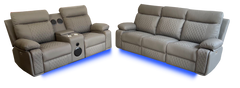 BALTIMORE POWER RECLINER SOFA SET GREY