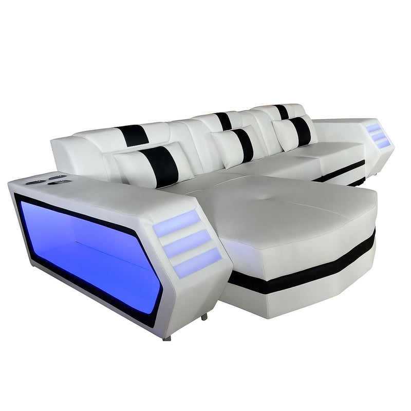 Boa Sectional LED White LEFT-zoom-