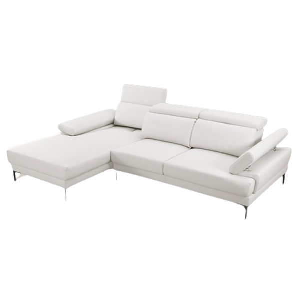Kim Sectional White LEFT-zoom-