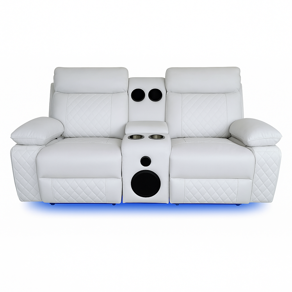 BALTIMORE POWER RECLINER  LOVESEAT WHITE