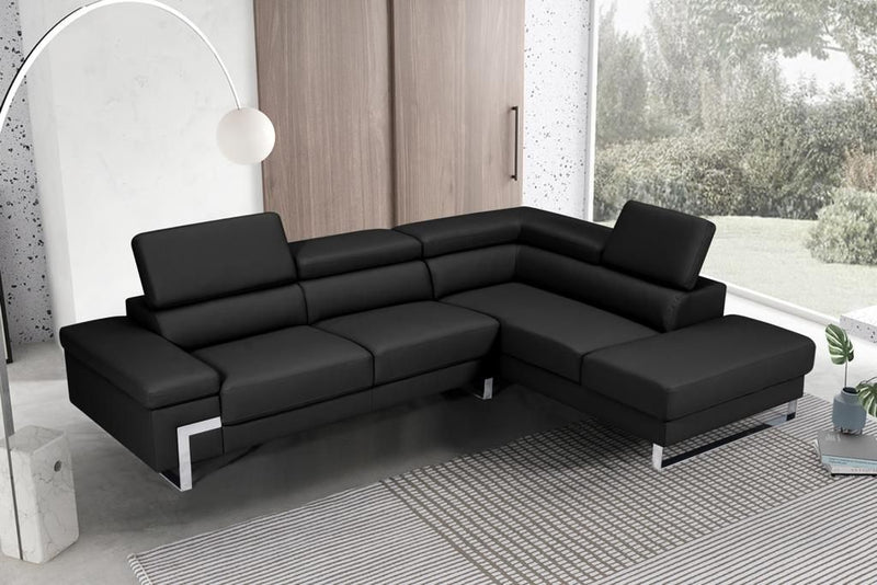 Athena Sectional Black Right-zoom-