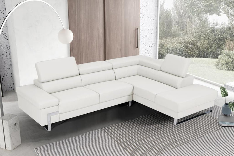 Athena Sectional White Right-zoom-