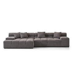 Midtown Sectional Graphite DARK Grey LEFT