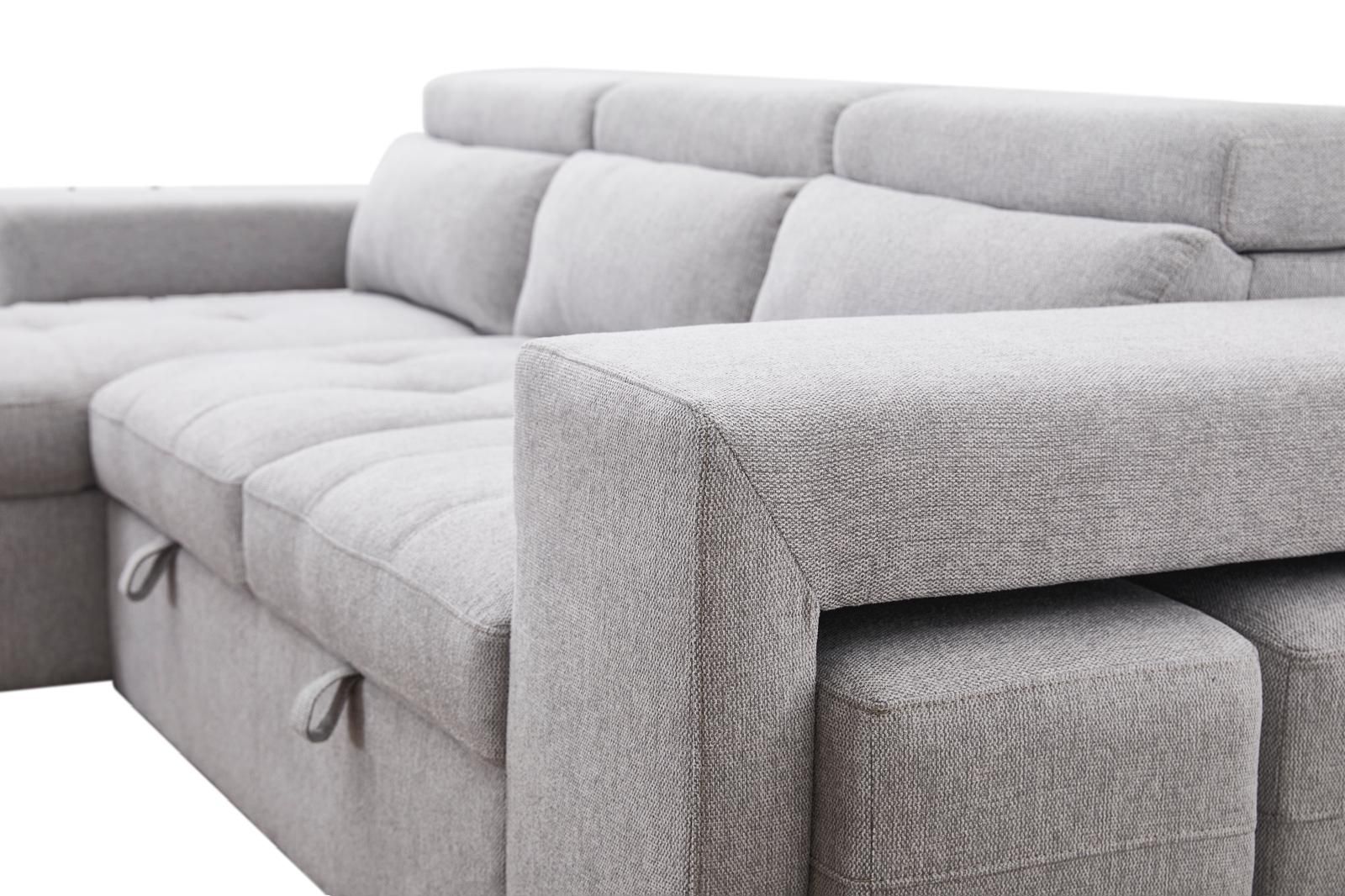 MILANO Sectional NEW 2025 Grey Fabric