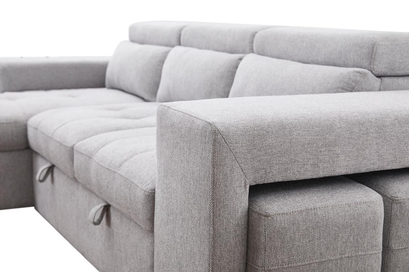 MILANO Sectional NEW 2025 Grey Fabric-zoom-