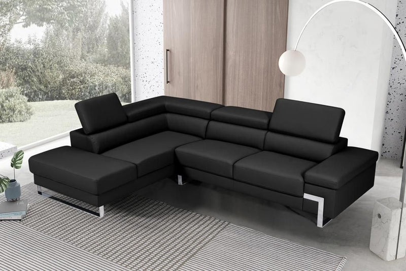 Athena Sectional Black Left-zoom-