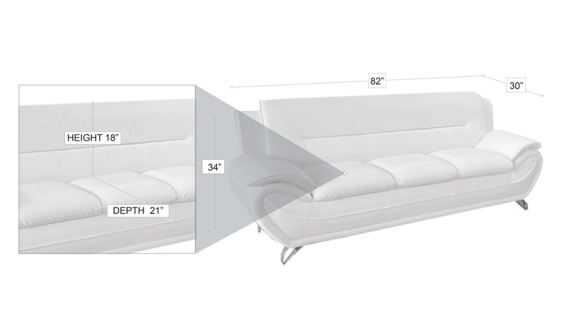 Venecia Sofa Set Black-zoom-