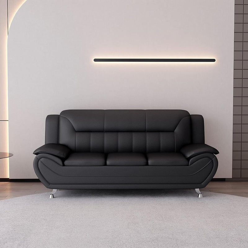 Venecia Sofa Set Black-zoom-