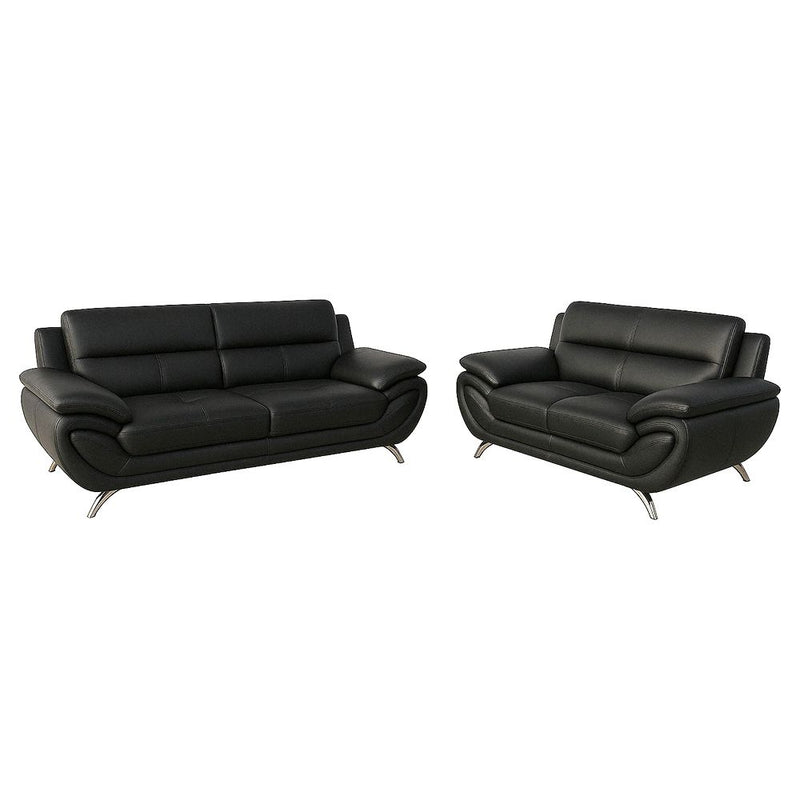 Venecia Sofa Set Black-zoom-
