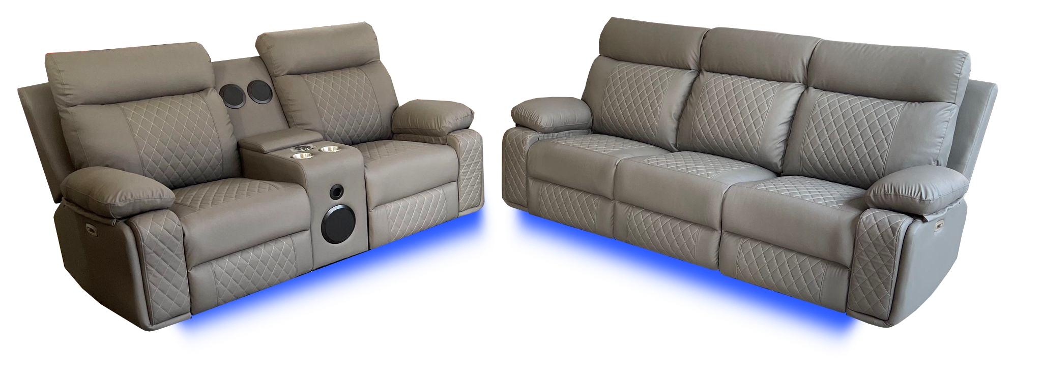 BALTIMORE POWER RECLINER LOVESEAT GREY