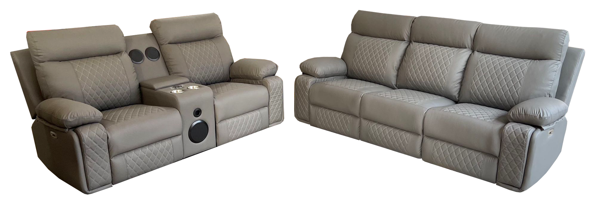 BALTIMORE POWER RECLINER SOFA GREY