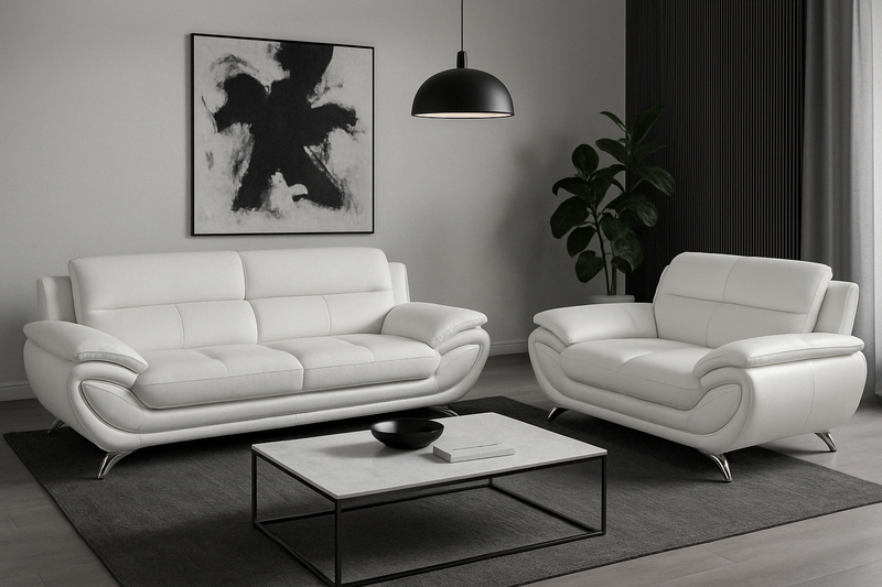 Venecia Sofa Set White-zoom-