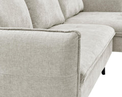 PARIS Sectional Light Grey LEFT