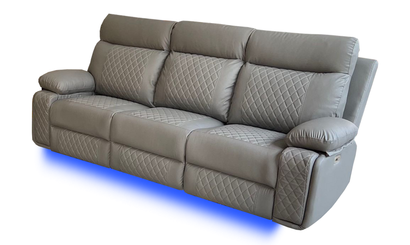 BALTIMORE POWER RECLINER SOFA SET GREY-zoom-