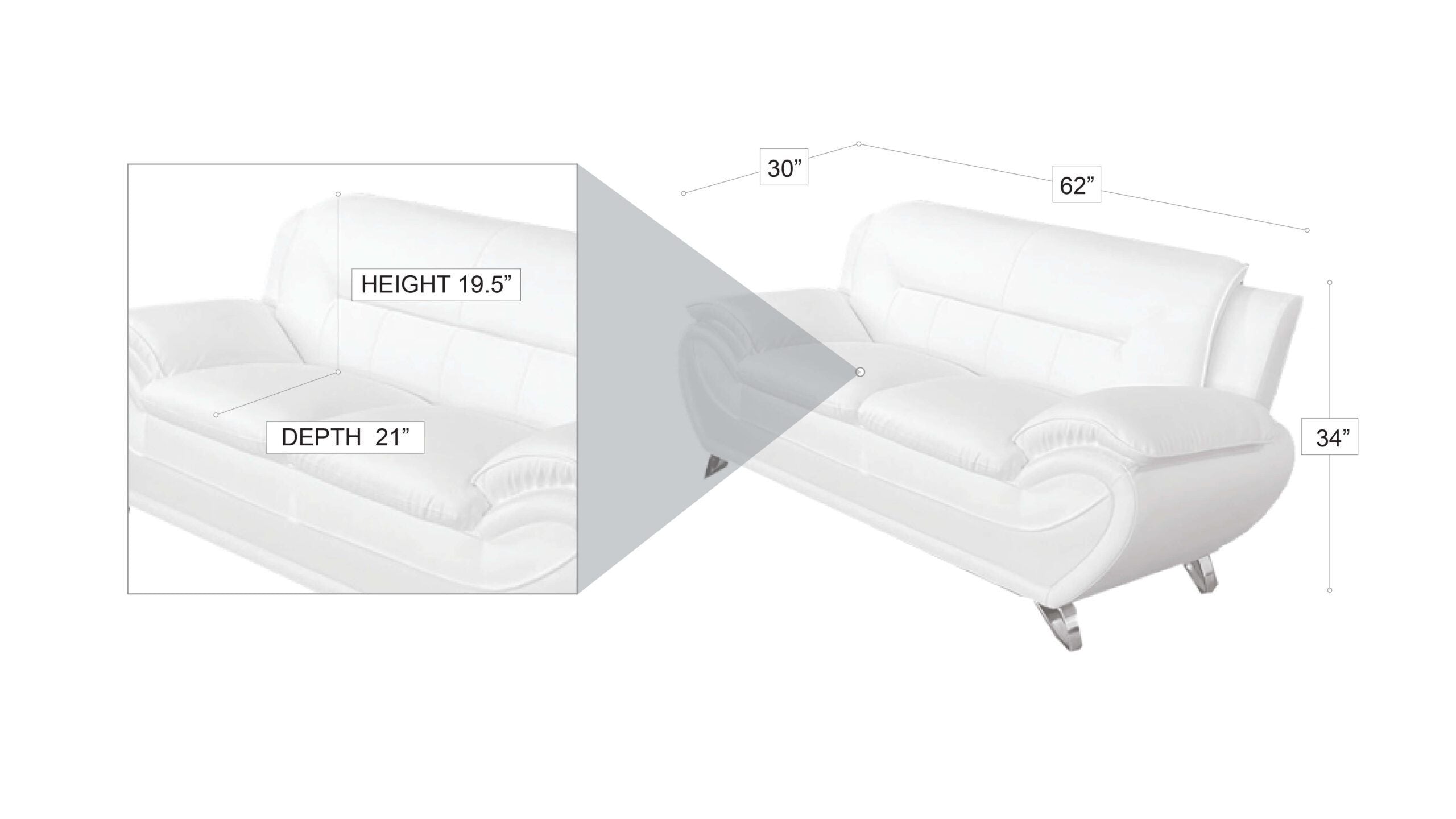 Venecia Sofa Set Black