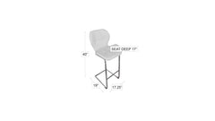 Crystal Barstool White