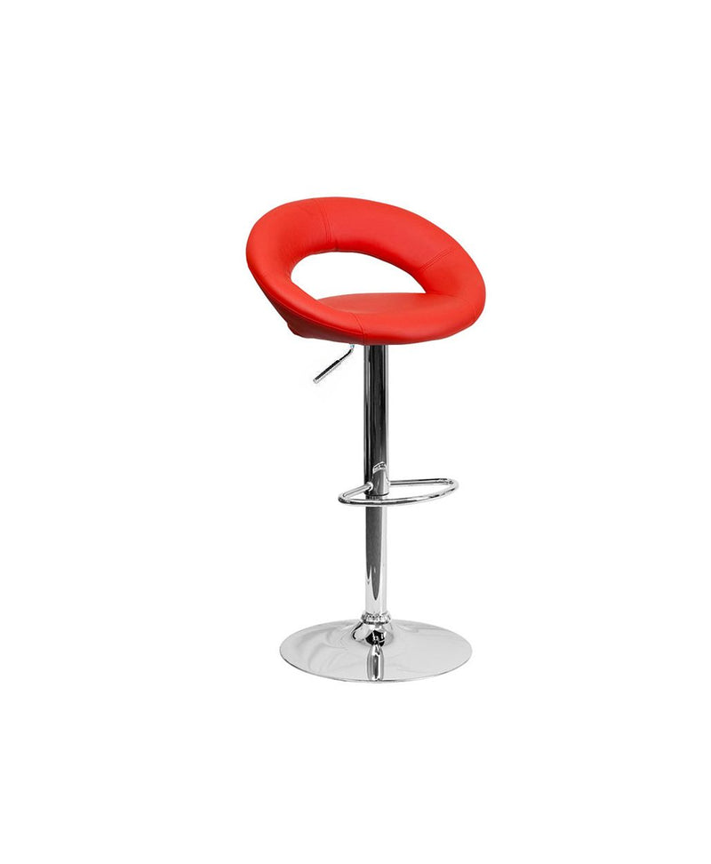Donut Barstool Red-zoom-