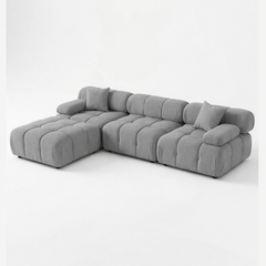 Munich Modular Sectional DARK GREY Fabric