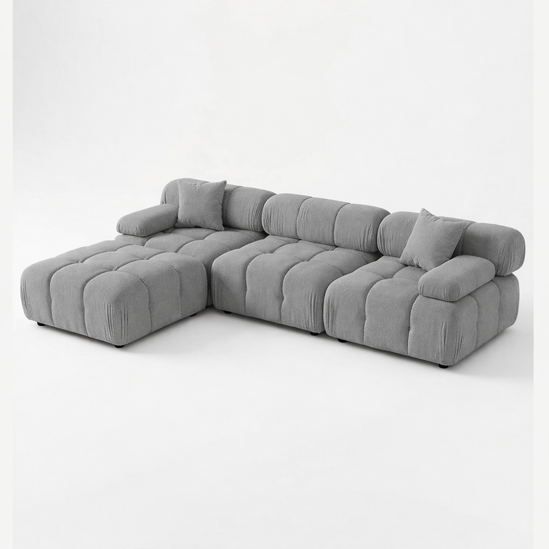 Munich Modular Sectional DARK GREY Fabric-zoom-