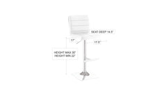 Kenny Barstool White