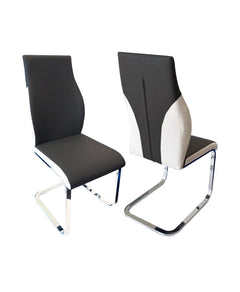 Crystal Dining Chair Black & White