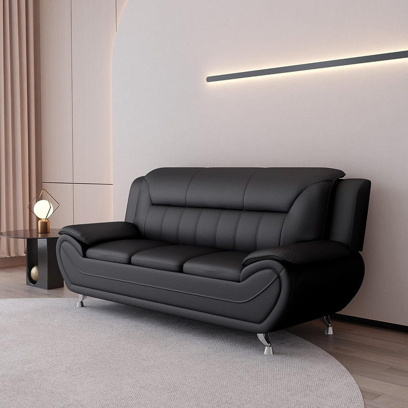Venecia Sofa Set Black-zoom-