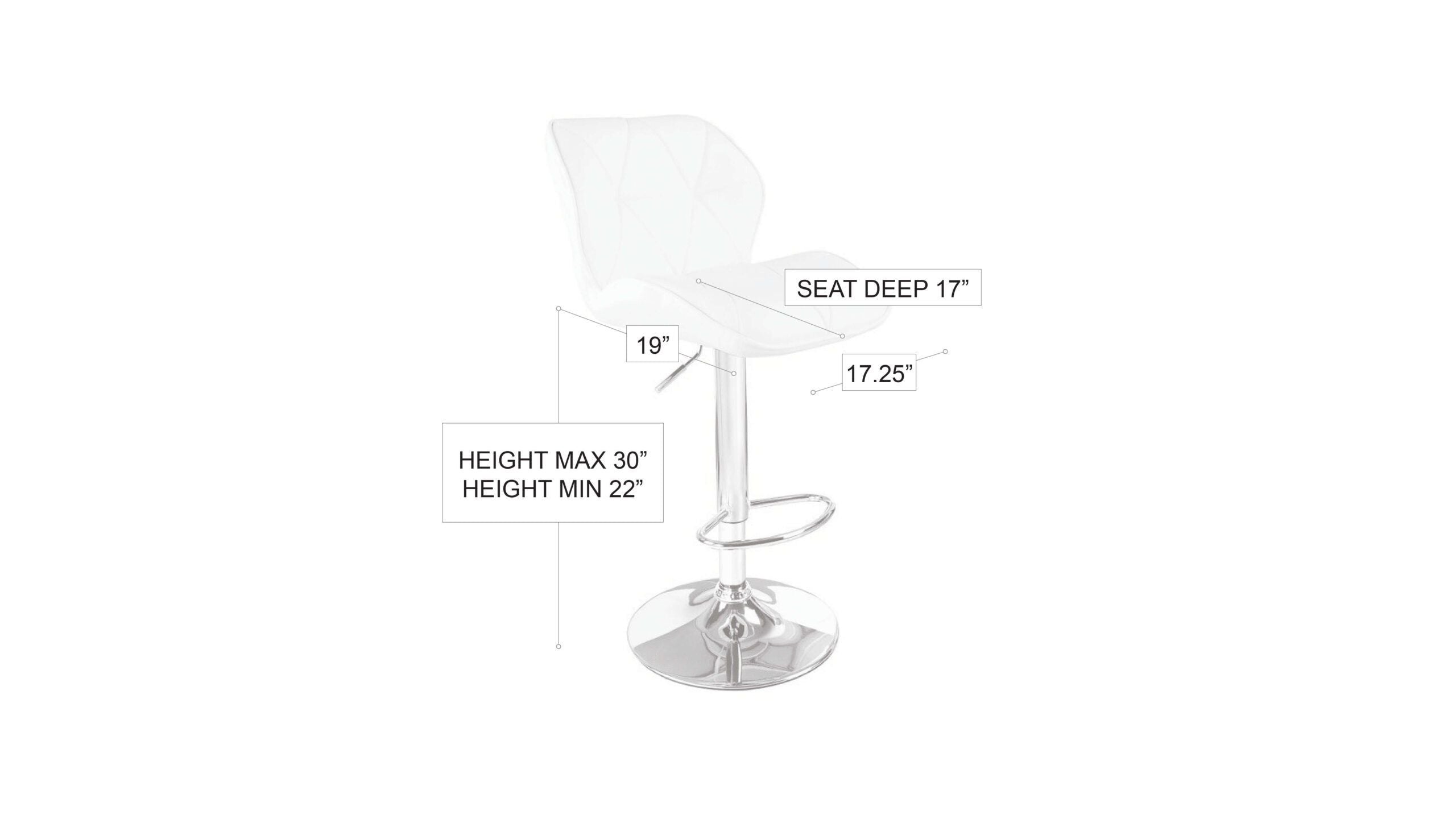Diamond Barstool Black