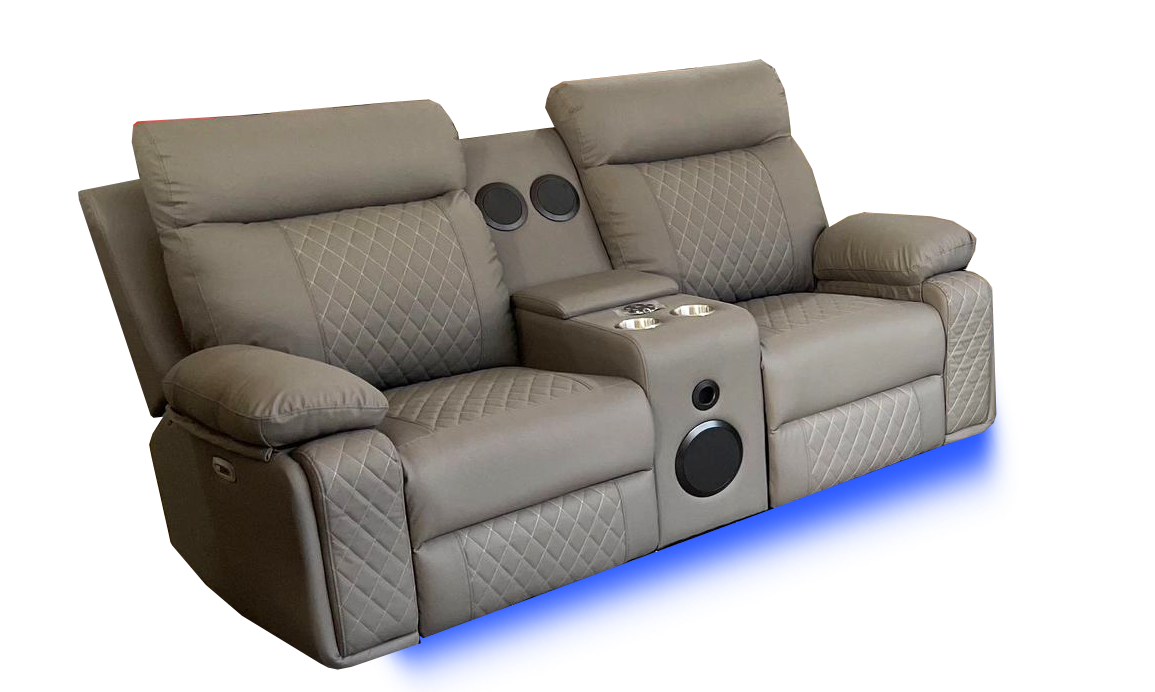 BALTIMORE POWER RECLINER LOVESEAT GREY