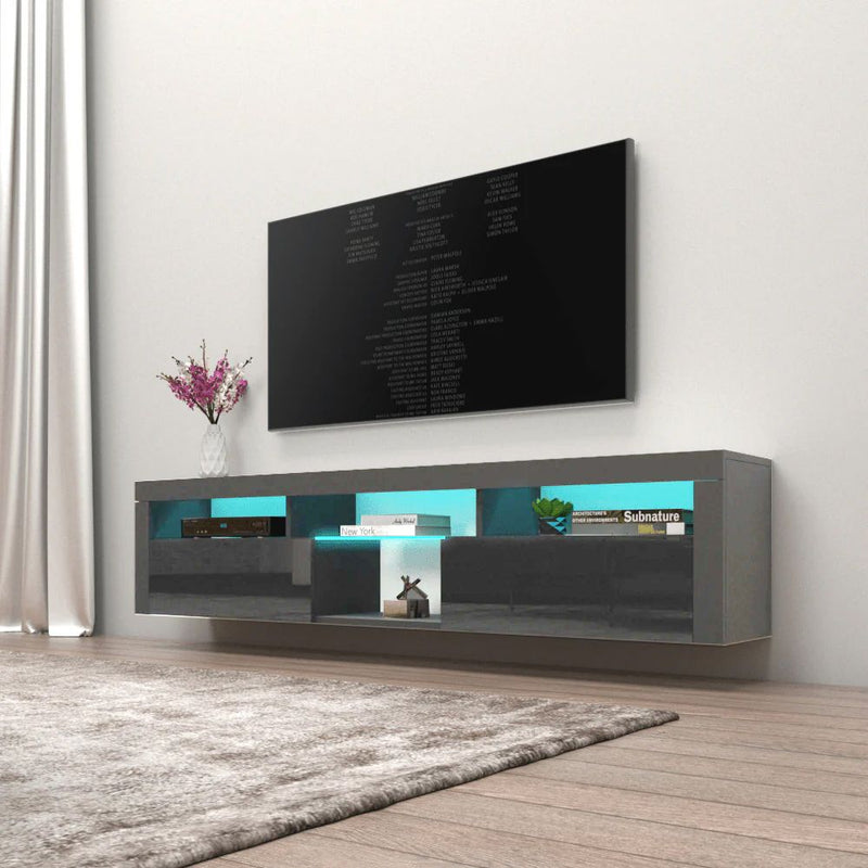 .TV228 Floating TV Stand with LED Grey-zoom-