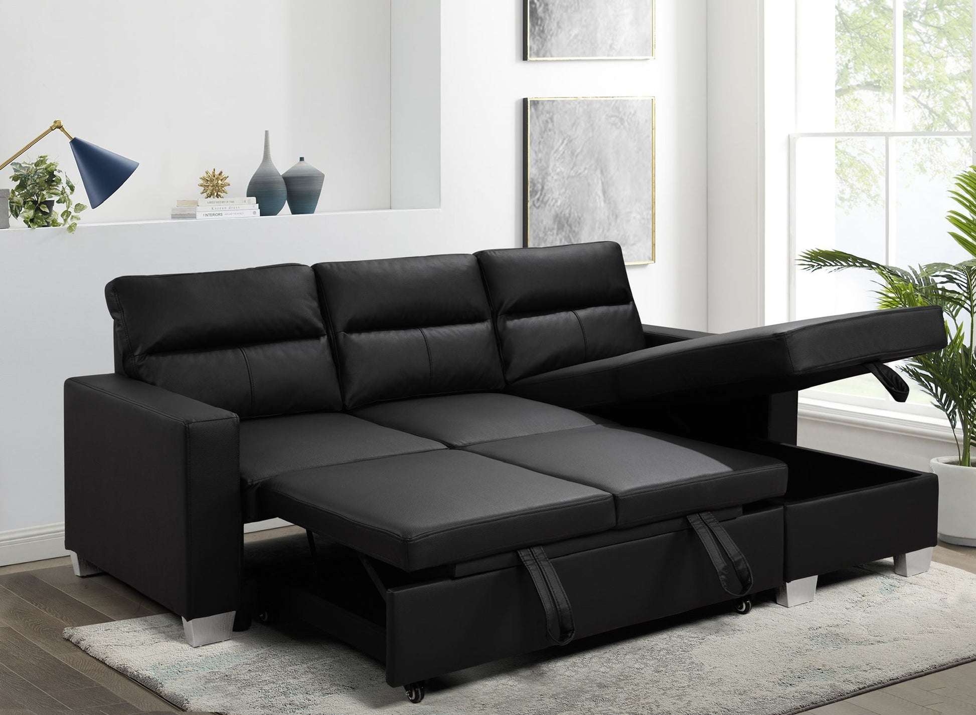 Daniel Reversible Sectional FABRIC GREY