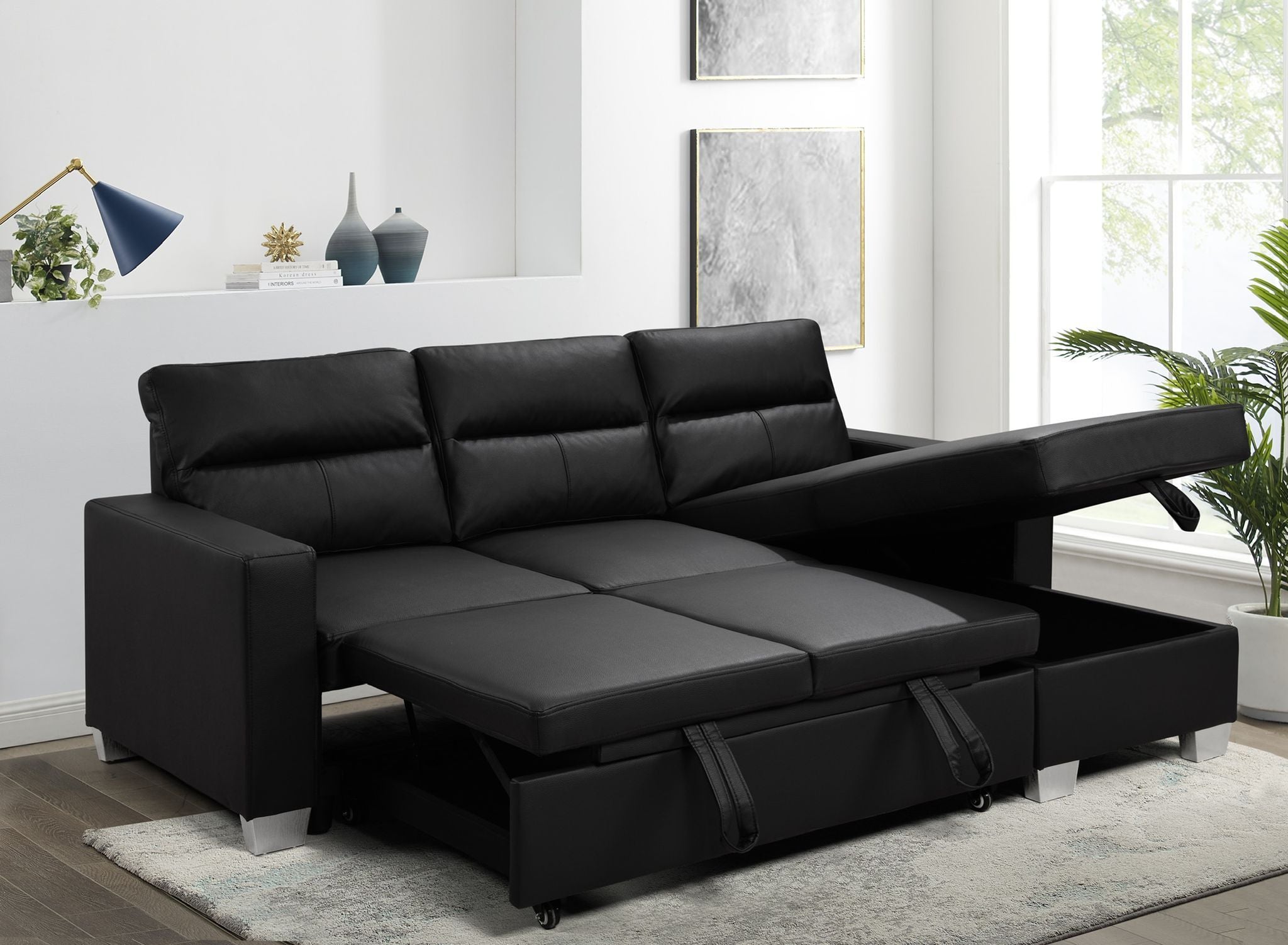 Daniel Reversible Sectional FABRIC GREY