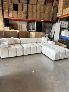 Munich Modular Sectional LIGHT GREY Fabric