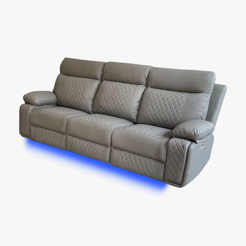 BALTIMORE POWER RECLINER SOFA GREY-zoom-