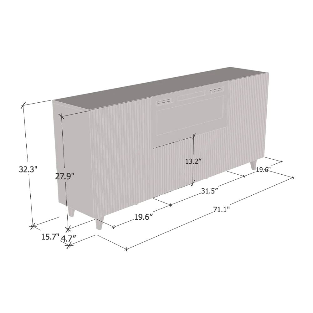 Buffet Sideboard B301 - 245M BUFFET WHITE